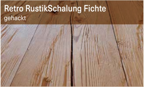 Retro RustikSchalung Fichte, gehackt