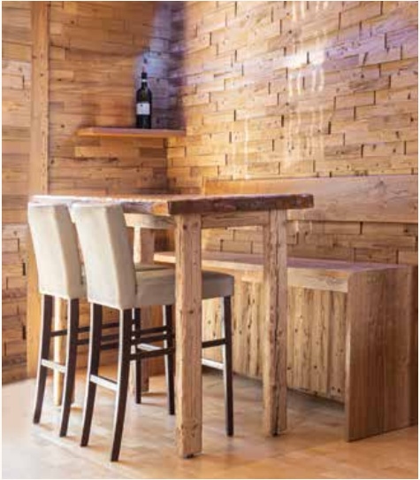 Holzdesign 3D, gehackt und leicht gebürstet